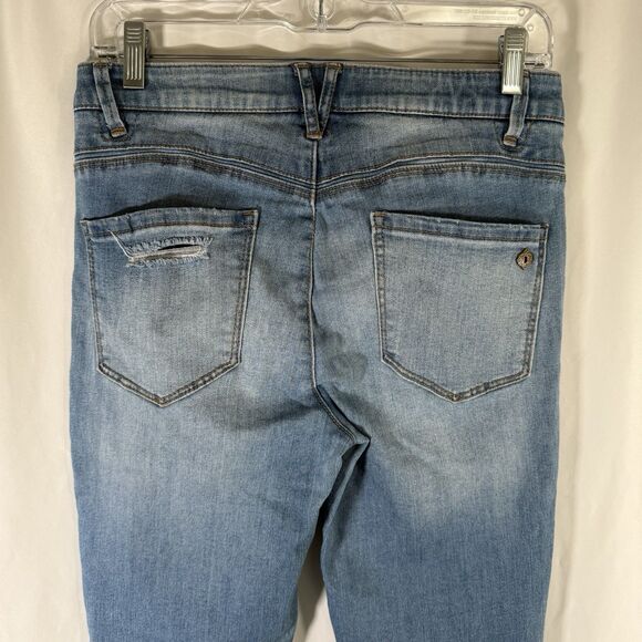 Democracy Ab Technology Jeans Women's 4 Light Wash Denim Mid Rise Cotton Blend - Picture 8 of 11